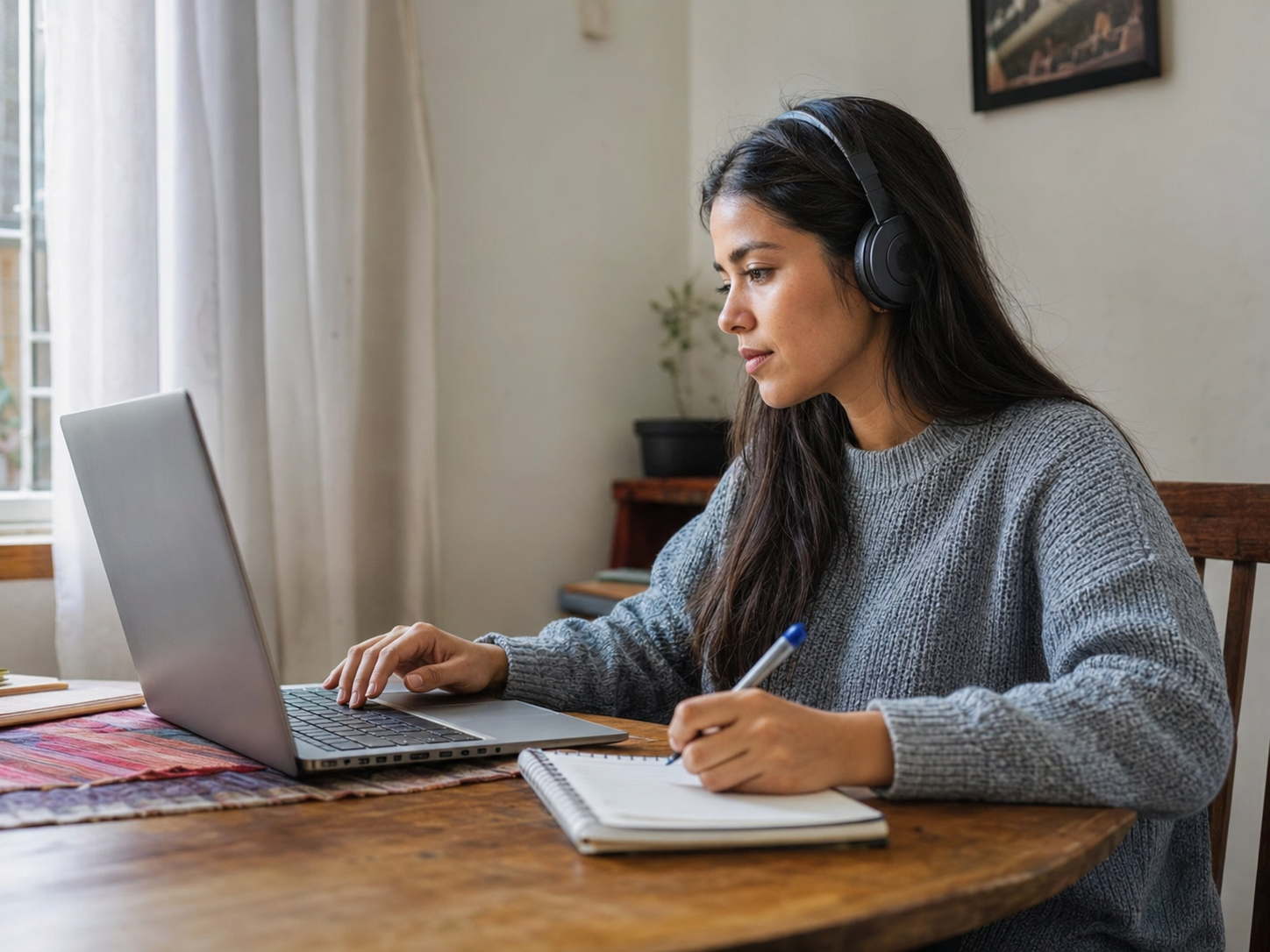Estudiante en computador